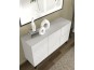 Скрин за дневна RAVENNA MDF HG 150 3D (бяло мат/бяло гланц)